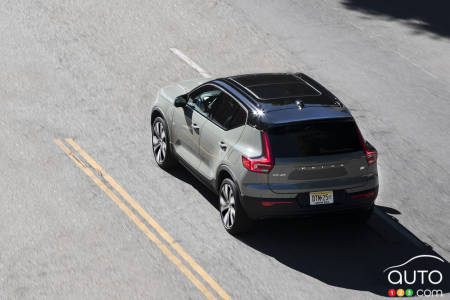 Volvo XC40 Recharge, de haut